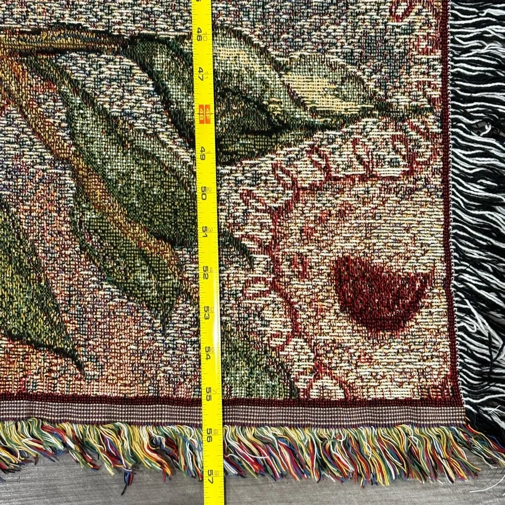Michelle‎ Palmer Cardinal Woven Tapestry Throw Blanket 55x57